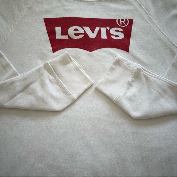 Levi’s Sweatshirt White size L Women - Picture 5 of 8